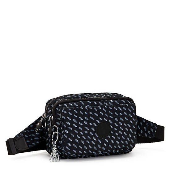 Kipling Abanu Multi Printed Convertible Crossbodytassen Zwart | BE 1031UZ